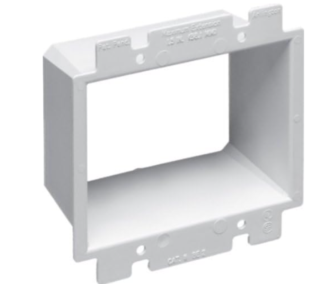 3-GANG...1 1/2" DEEP BOX EXTENDER WHITE