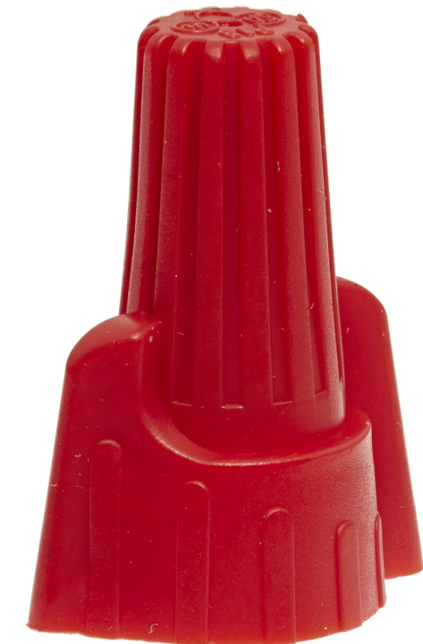 WIRE CONNECTOR RED 18-8 AWG (500 each bag)