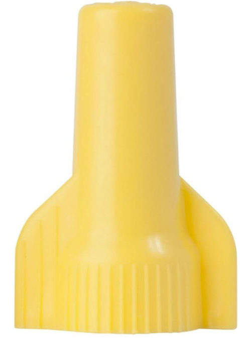 WIRE CONNECTOR YELLOW 18-10 AWG (500 each bag)