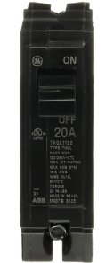 20A CIRCUIT BRK 10KA QL 1 POLE 120/240V PLUG IN