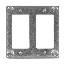 4" X 4" X 3/8" SQUARE BOX COVER 2 GANG 8368