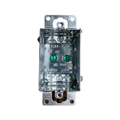 STEEL GANGABELE DEVICE BOX WITH FLUSH EARS 1102-L