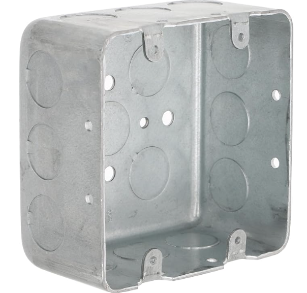 4 11/16" STEEL SQUARE DEEP BOX WITH  KO