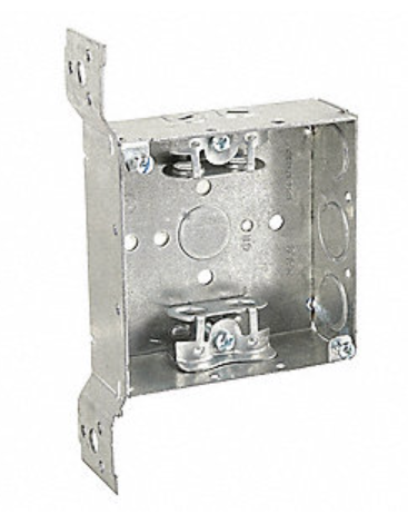 4 11/16" STEEL SQUARE DEEP WRAP AROUND BOX WITH KO