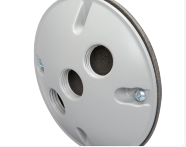 4" ROUND LAMP HOLDER COVER GRAY  COLOR