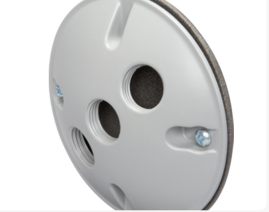 4" ROUND LAMP HOLDER COVER GRAY  COLOR