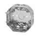 4" STEEL OCTAGONAL BOX WITH CABLE  CLAMP