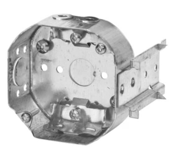 4" STEEL OCTAGONAL BOX WITH SIDE  BRACKET
