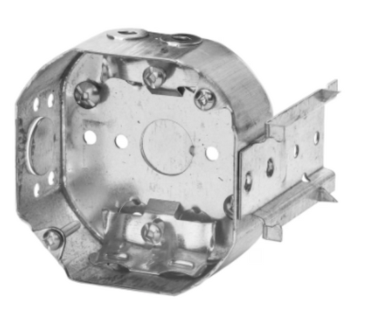 4" STEEL OCTAGONAL BOX WITH SIDE  BRACKET