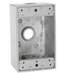 4" STEEL SQUARE DEEP WRAP-AROUND  BOX WITH KO