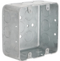 4" STEEL SQUARE SHALLOW BOX WITH KO