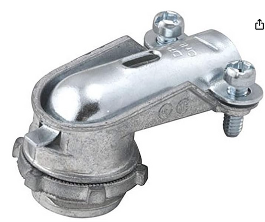 90 ANGLE SQUEEZE  CONNECTOR 1" ZINC DIE CAST