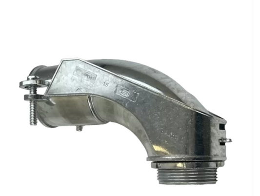 90 ANGLE SQUEEZE CONNECTOR 3/8" ZINC DIE CAST