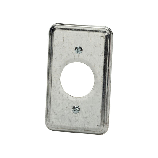 STEEL RECTANGULAR 1" KNOCKOUT  COVER
