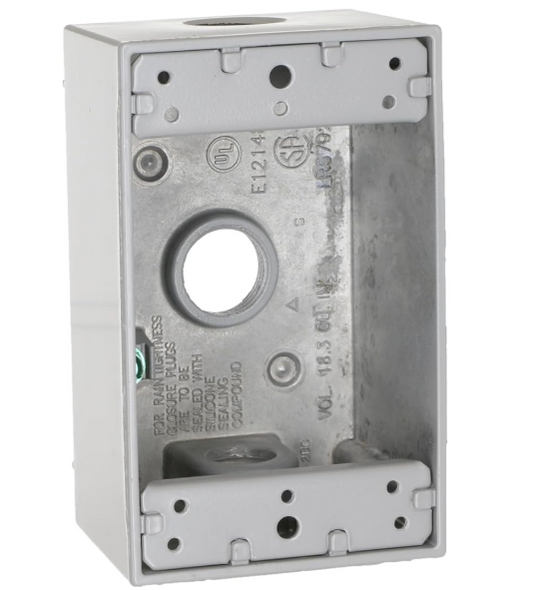 CONDUIT OUTLET BODY 1/2" "LB"  PVC with COVER