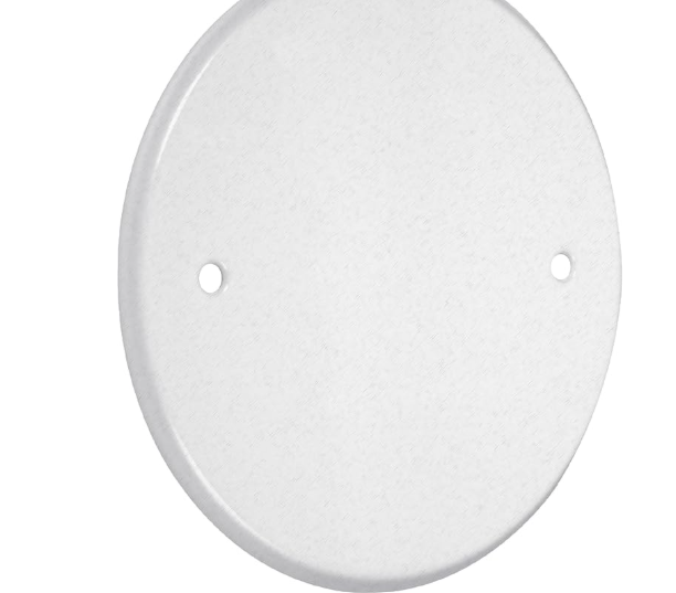 FLAT BLANK WHITE CEILING COVER WITH SCREWS INCLUDED