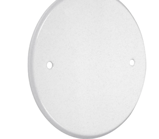 FLAT BLANK WHITE CEILING COVER WITH SCREWS INCLUDED