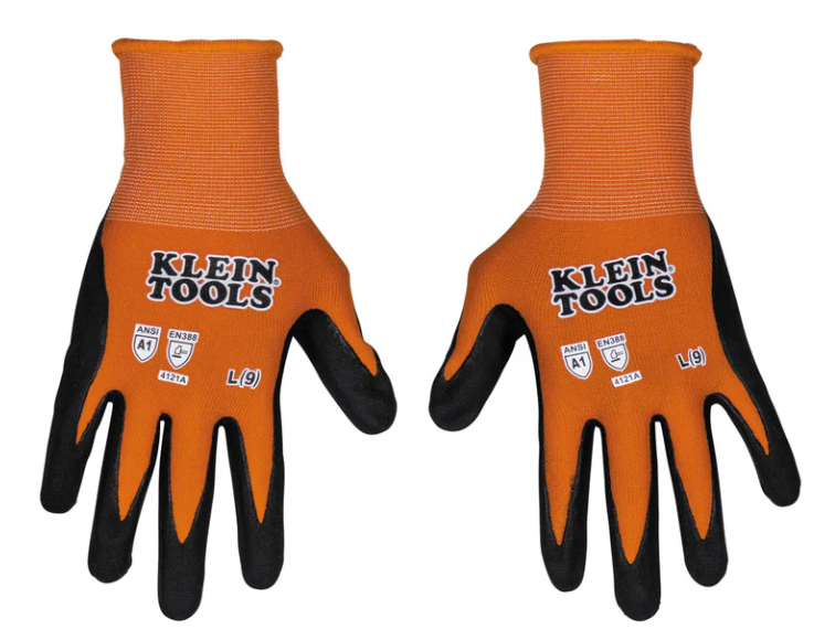 Knit Dipped Gloves, Cut Level A1, Large