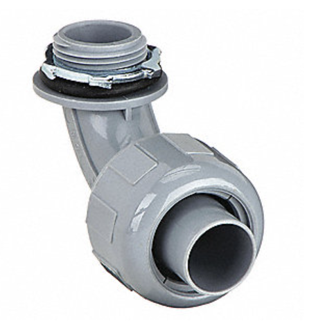 NON-METALLIC 90deg LIQUID TIGHT CONNECTOR 1/2"