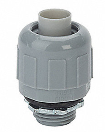 NON-METALLIC LIQUID TIGHT  CONNECTOR 1" GRAY COLOR