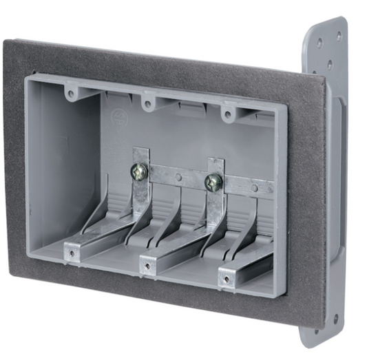 PLASTIC DEVICE BOX  2 GANG WITH  GASKET