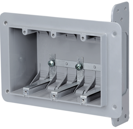 PLASTIC DEVICE BOX  3 GANG WITH  GASKET