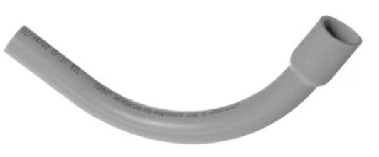 PVC ELBOW SCH40 3/4" 90 with one  bell end