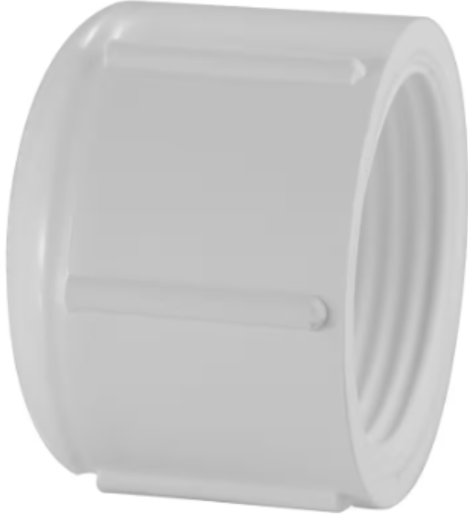 PVC THREADED END CAP (CONDUIT  CAP) 1"