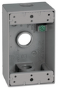 ROUND WEATHERPROOF BOX 1-9/16" DEEP GRAY COLOR 5x1/2"