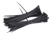 SELF-LOCKING NYLON CABEL TIES 3.6x200 BLACK