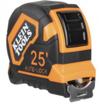 SINGLE HOOK 25FT TAPE MEASURE