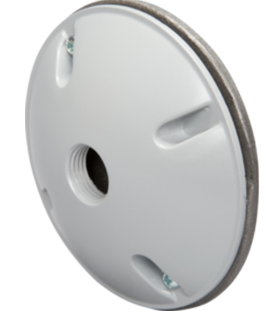 SINGLE LAMP HOLDER COVER GRAY  COLOR 1x1/2"