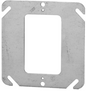 STEEL 1-GANG FLAT COVER 4" x 4"