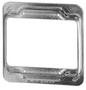 STEEL 2-GANG 1/2" RAISED COVER 4" x  4"