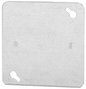 STEEL 2-GANG FLAT COVER 4" x  4"