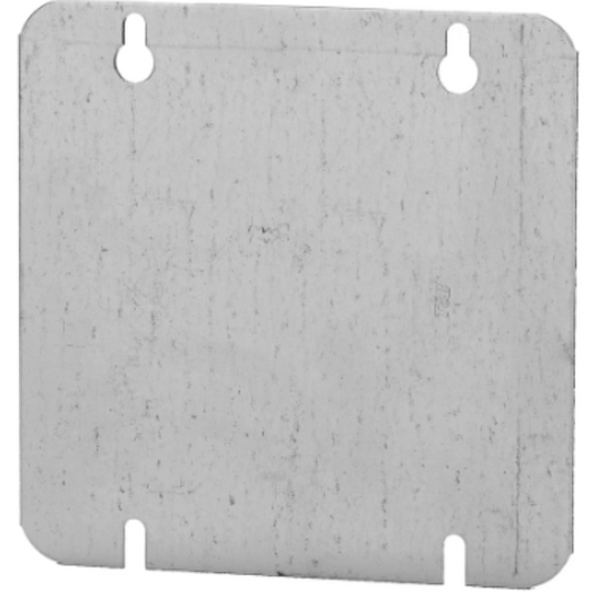 STEEL FLAT COVER 4 11/16" 1/2  KO