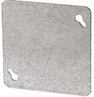STEEL FLAT COVER 4" x 4"