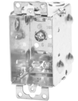 STEEL GANGABLE DEVICE BOX.......3" x 2" x  2 1/2"