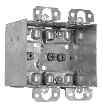 STEEL GANG HIGH VOLT DIV BOX  WITH FLUS EAR FOR ARM C.