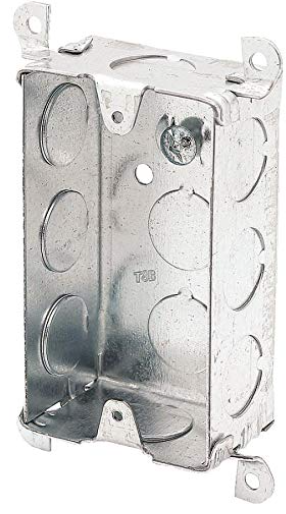 Rectangular Mounting Box STEEL RECTANGLE UTILITY BOX WITH MOUNTING EARS – PL Electric Supply