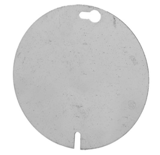 STEEL ROUND COVER 1/2 KO 4" x 4"