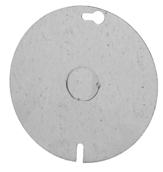 STEEL ROUND COVER -DUPLEX  RECEPTACLE 4" x 4"