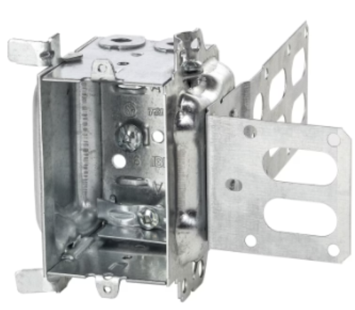 STEEL S. G. GANG. DEVICE  BOX WITH WRAP-AROUND BRACKET