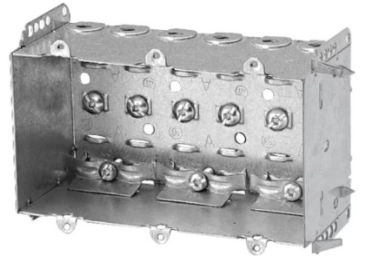 STEEL THREE GANG WELDED DEV  BOX 3" x  5 1/2" x 2 1/2"