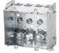 STEEL TWO GANG WELDED DEVICE  BOX 3" x 3 3/4" x 2 1/2"