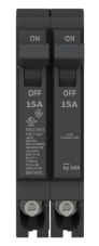 Tandem 15A/1P & 15A/1P 120/240V THQLT Breaker