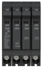 Quad 15A/1P & 15A/2P & 15A/1P 120/240V THQLQ Breaker