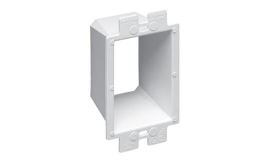 1-GANG...1 1/2" DEEP BOX  EXTENDER WHITE