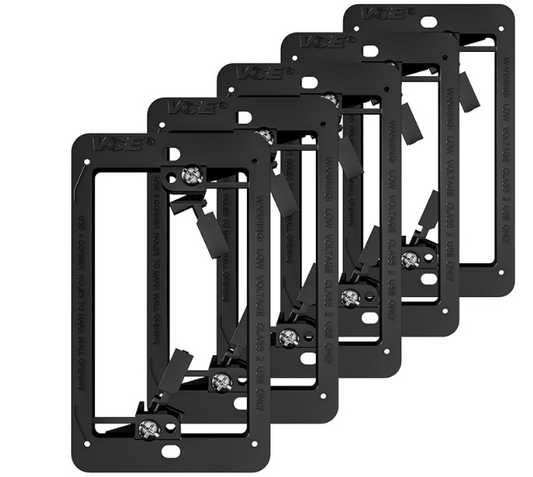 1-GANG LOW VOLTAGE RETROFIT DRYWALL BRACKET WITH SCREWS