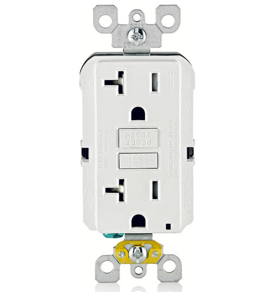 20A 125V ST TR GFCI WHITE